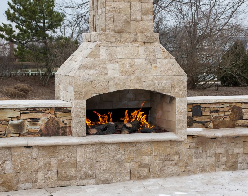 Outdoor Fireplace Installation